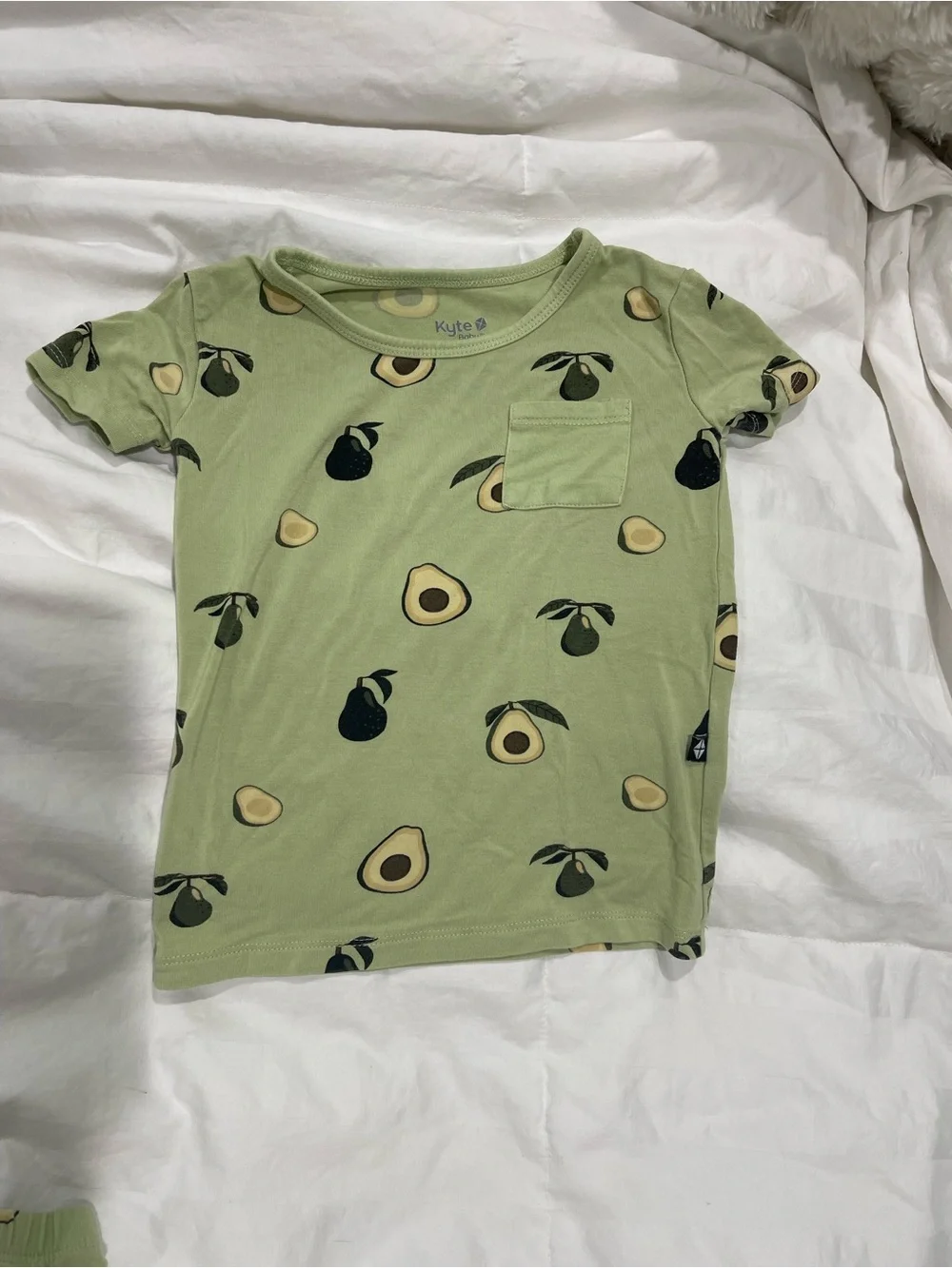 Kyte Baby Avacado Short Sleeve Pajamas. Size 2T